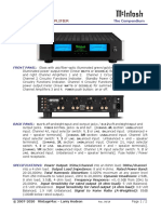 4 Channel Power Amplifier: Front Panel