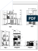 Planos de Corte y Elevación Arquitectura