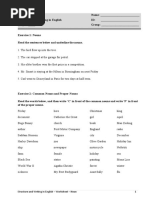 Structure and Writing in English - Worksheet - Noun