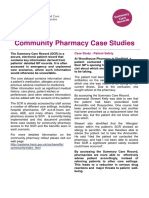 Community Pharmacy Case Studies: Case Study - Patient Safety