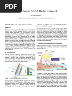 UK Airborne AESA Radar Research: DR Stephen Moore