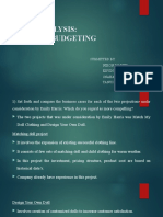 Case Analysis: Capital Budgeting: Submitted by Nikon Madhu Kevin Southil Snaha Giji Saji Tanuja Varghese