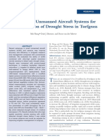 Using Small Unmanned Aircraft Systems For Early Detection of Drought Stress in Turfgrass