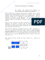 Types, Features and Classes of IP Address Objectives:: Decimal Notation. Each Bit in An Octet Has A Binary Weight (128