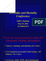 Morbidity and Mortality Conference: Gil G. Fareau