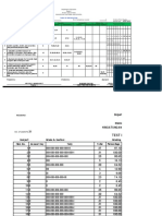 Table of Specification