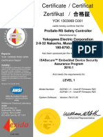 Certificate / Certificat Zertifikat /: Prosafe-Rs Safety Controller