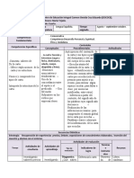 Planificacion Mensual Lengua Española