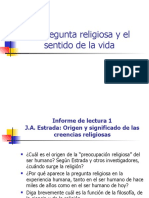 3, La Pregunta Religiosa y El Sentido de La Vida