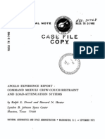 Apollo Experience Report Command Module Crew-Couch Restraint and Load-Attenuation Systems