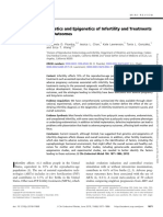 Genetics and Epigenetics of Infertility and Treatments On Outcomes