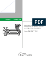 4 Hermetic Chemical Pumps Single Stage Series CN CNF CNK PDF