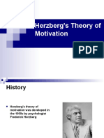 Herzberg's Theory of Motivation