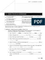 Exercise 7. Using Nouns As Modifiers. (Chart 7-3) : Directions