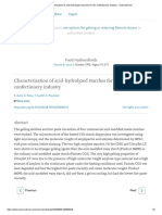 Characterization of Acid-Hydrolyzed Starches For The Confectionery Industry