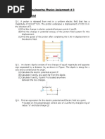 Assignment#3, Electric Potential, Capacitors