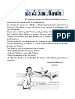 Ficha El Sueño de San Martín para Tercero de Primaria PDF