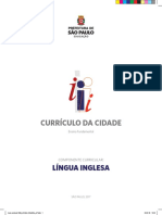 Currículo Da Cidade - LÍNGUA INGLESA - PMSP