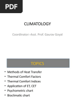 Climatology: Coordinator:-Asst. Prof. Gaurav Goyal