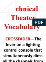 Technical Theater Vocabulary