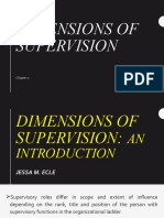 Dimensions of Supervision