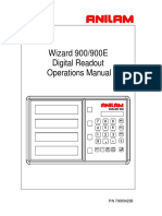 Wizard 900/900E Digital Readout Operations Manual