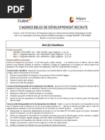 Avis de Recrutement Chauffeur ENABEL