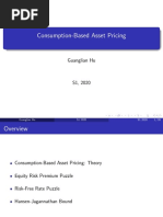 Consumption-Based Asset Pricing: Guanglian Hu