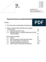 Request From Nissan Concerning Material Data Input in IMDS en