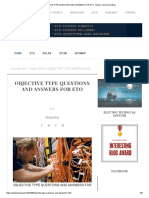 OBJECTIVE TYPE QUESTIONS AND ANSWERS FOR ETO - Electro Technical Officer