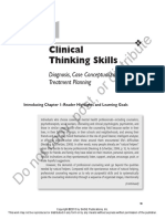 Generic Summary of The Professional Change Process Clinical Thinking