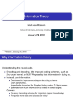 Information Theory: Mark Van Rossum