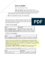 Rules of Word Stress in English: 1 Stress On First Syllable Rule Example