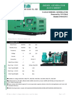 Diesel Generator Data Sheet: Yanan Diesel Generator Powered by YUCHAI Model:YNS413YC