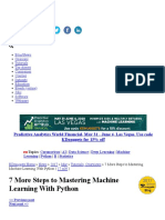 7 More Steps To Mastering Machine Learning With Python - Page1