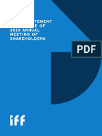 IFF Proxy Statement 2020 Annual Meeting