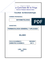 Iii Silabo Farmacologia Gral Aplicada