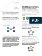 Communication Networks: Formal and Informal: Chain Network