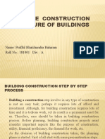 Stepwise Construction Procedure of Buildings - Roll No. 181001