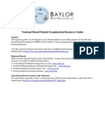 National Board Dental Examination Resource Guide: Purpose