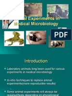 Animal Experiments in Medical Microbiology