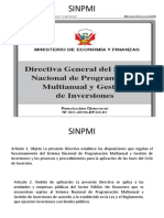 Directiva para Snpmi