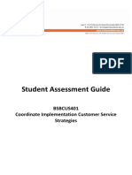 Bsbcus401 Student Assessment Guide