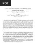 CSAR-2: A Case Study of Parallel File System Dependability Analysis