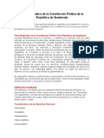 Semana 3 Parte Dogmática de La Constitución Política de La República de Guatemala