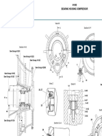 View W Section E-F: 41000 Bearing Housing Compressor