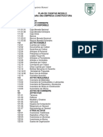 Plan de Cuentas Modelo Contabilidad de Construcciones