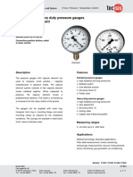 Standard and Heavy Duty Pressure Gauges With Capsule Element