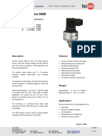 Pressure Sensors OEM: Description Features