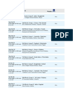 ICC World Cup 2011 Fixtures